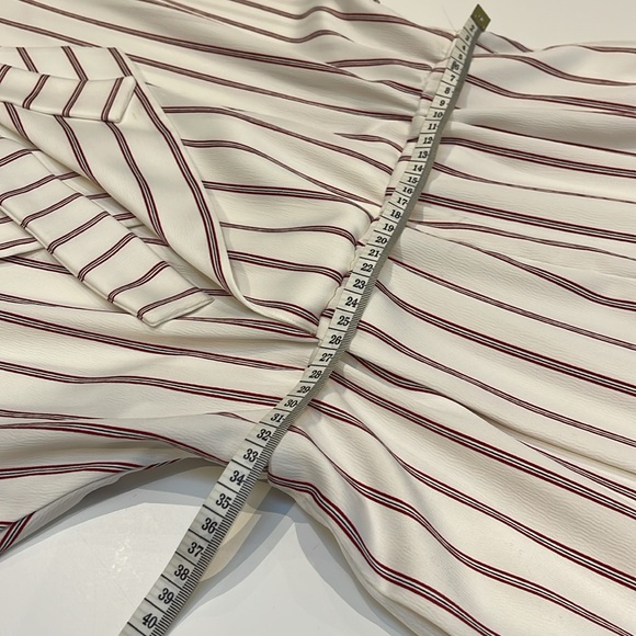 MAJE Imaly Rayure striped satin short playsuit size 1 - Picture 8 of 10